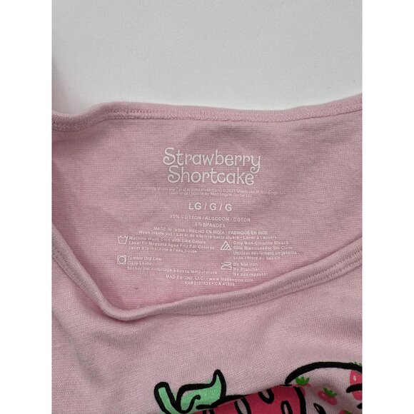 Strawberry Short Cake Girls Tank Top With Side Drawstrings Size L - Picture 5 of 5